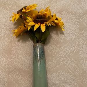 Handcrafted Vase to hang or sit 10.75" Tall 2# - 70s Vintage